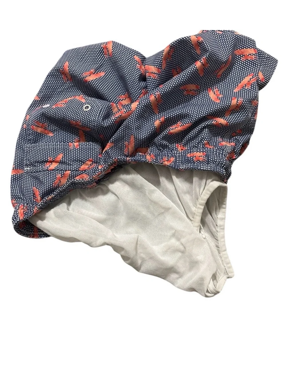 Johnnie-O Swim Trunks with Orange Surfboard Print
